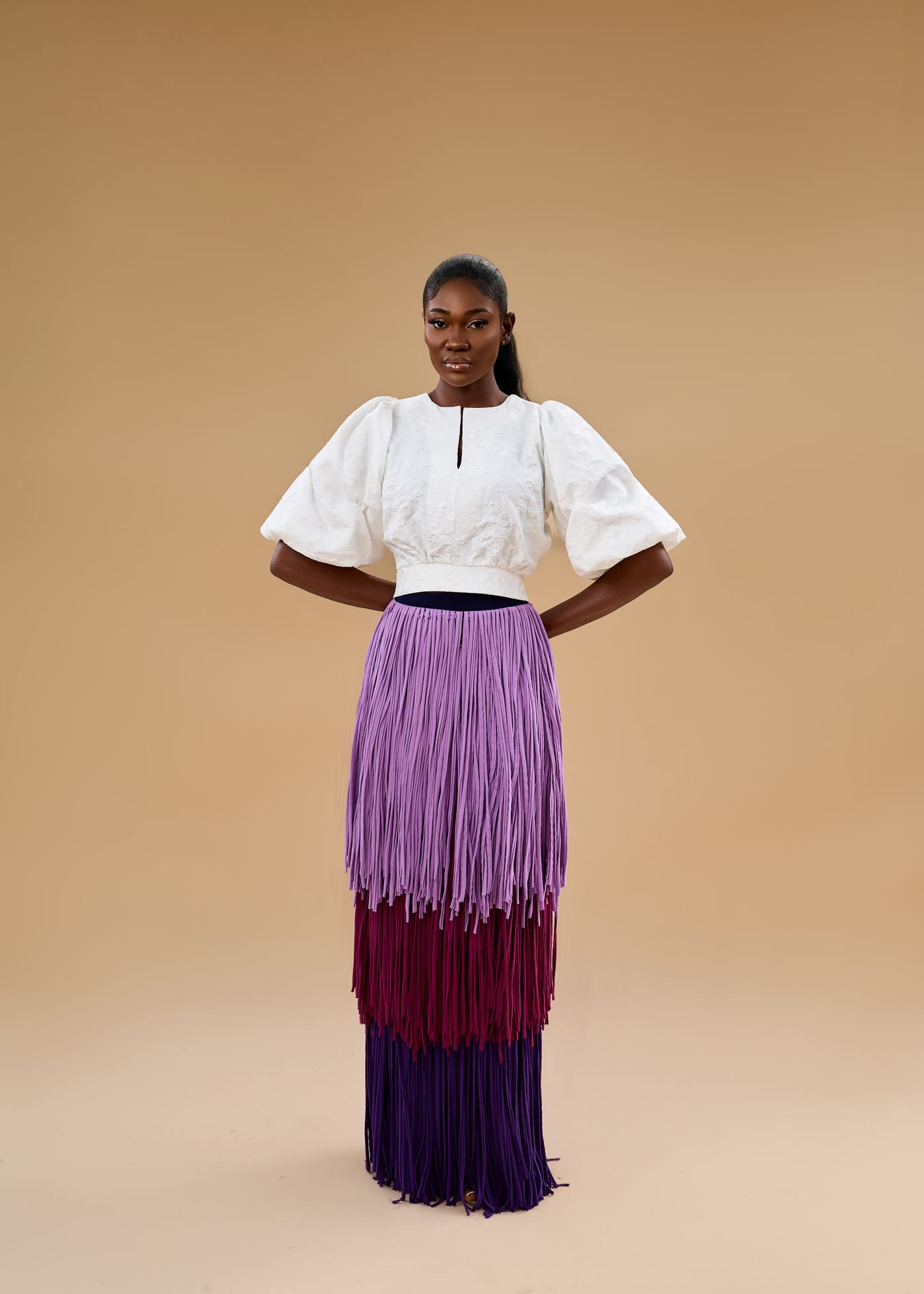 BIBI DRESS - chic brown velvet two-piece set